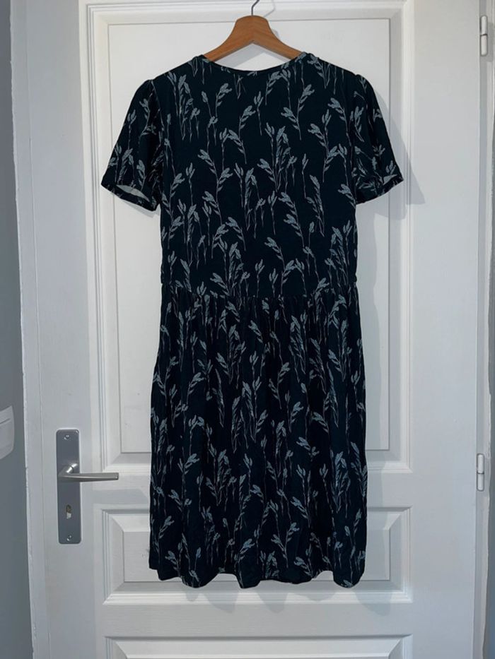 Robe bleue marine pour femme enceinte, taille L - photo numéro 4
