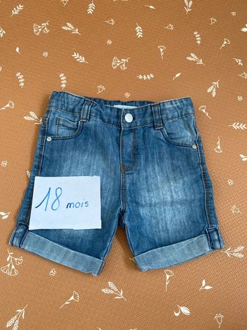 Short jean 18 mois