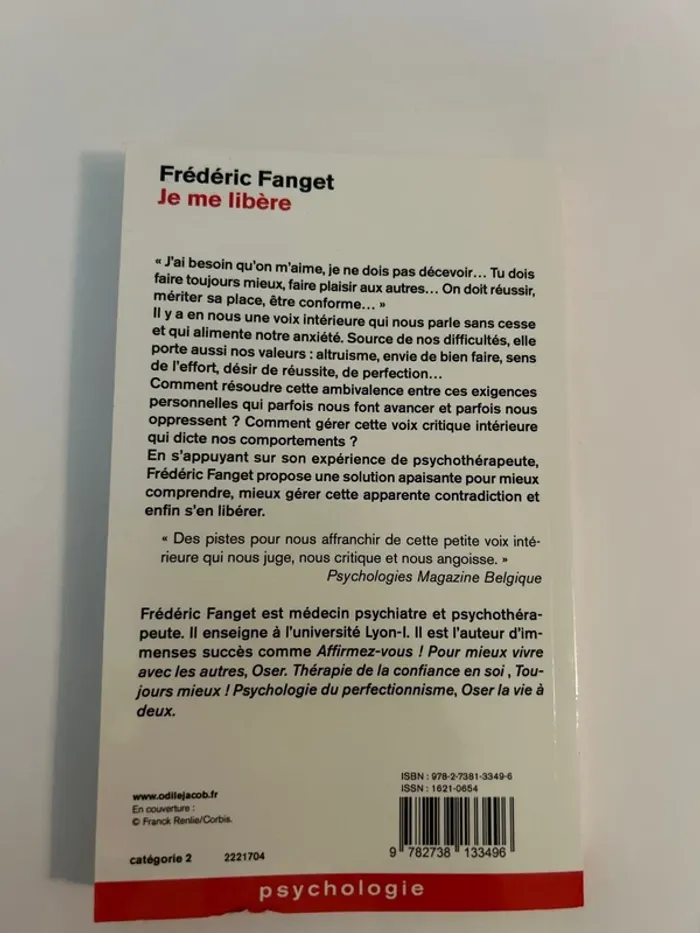 Livre Je me libère Frédéric Fanget - photo numéro 2