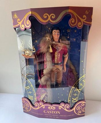 Poupée Gaston La Belle et la Bête Fashionably Late Midnight Masquerade Limited Designer Limitada