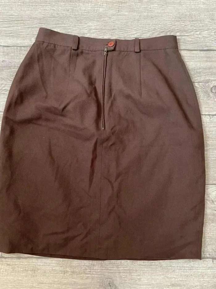 Jupe brune courte taille 38 - photo numéro 8