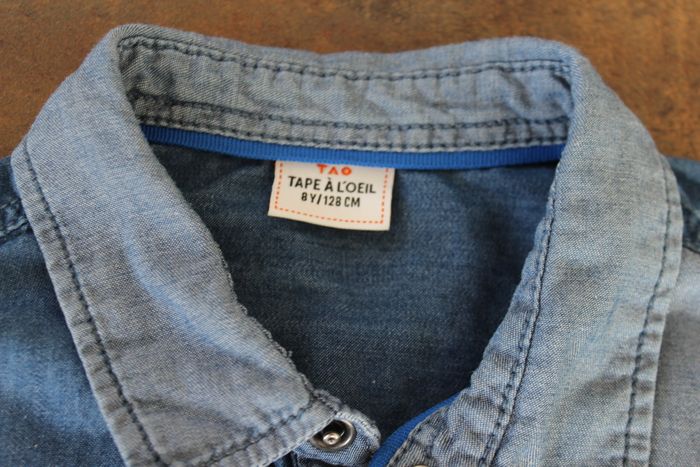 Chemise en denim bicolore garçon 8 ans Tape à L'oeil - photo numéro 6