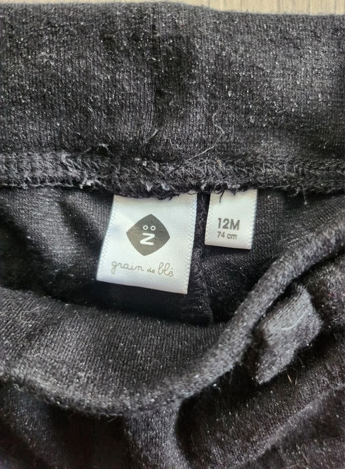 Pantalon noir fille 12 mois - photo numéro 3