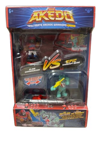 Akedo Ultimate Arcade Warriors Slam Granderson Vs Epic Shreddy Bear Moose Toys neuf