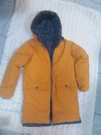 Doudoune longue ⚠️ hiver réversible à capuche Okaïdi garçon 10 ans