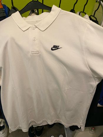 Polo Nike homme blanc XL
