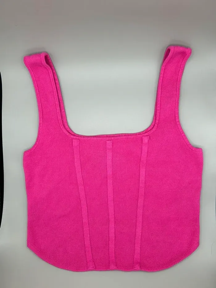 Croc top rose fuchsia h&m