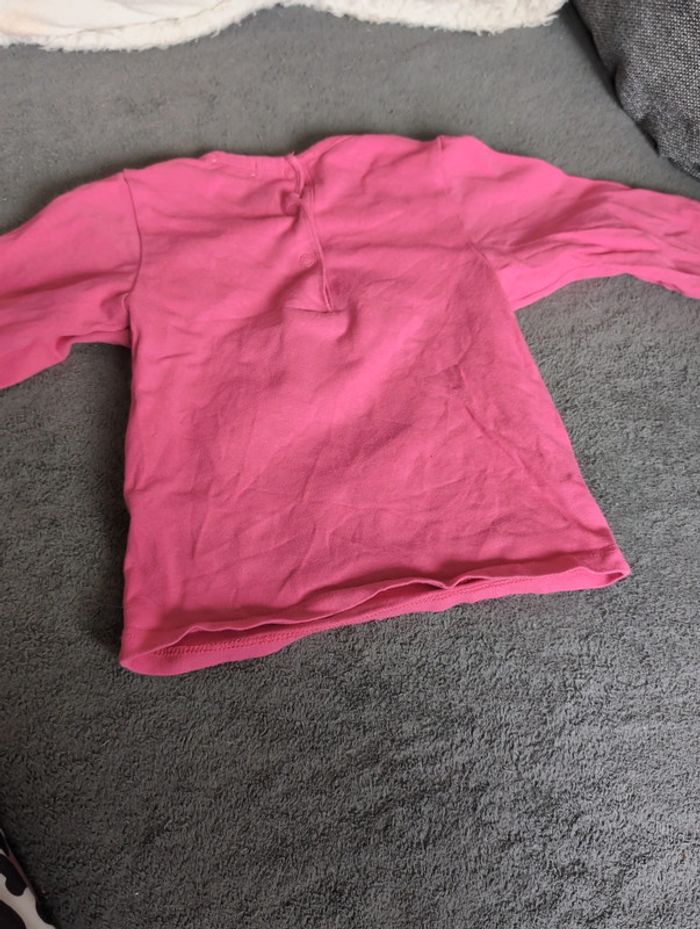 T shirt manche longue fille 9 mois - photo numéro 3