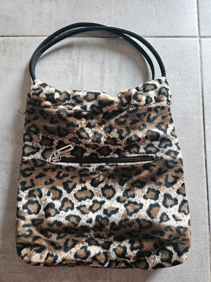 Sac a mainmotifs leopards - photo numéro 2