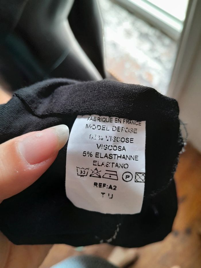 Débardeur asymétrique transparent à pois taille TU - photo numéro 11