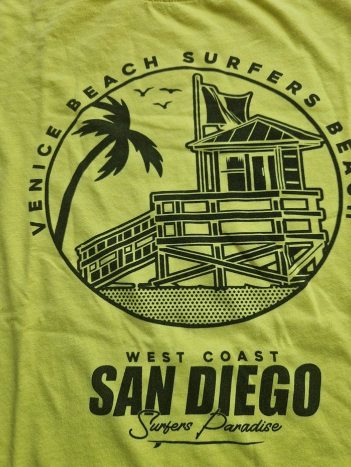 T-shirt été garçon jaune fluo 12/13 ans Primark - photo numéro 2