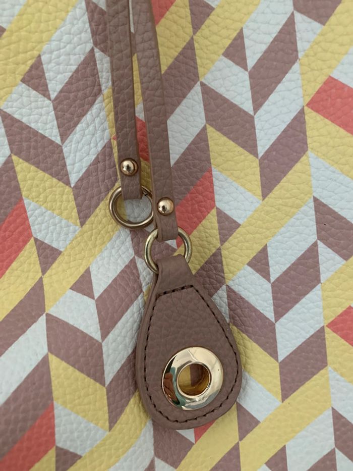 Cabas et sa pochette assortie simili cuir très sympa deux sac en un - photo numéro 11