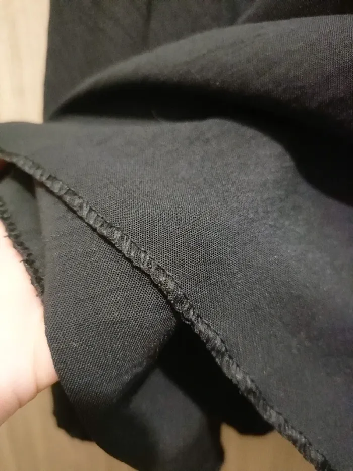 Haut d'été noir élastique a la taille - photo numéro 5