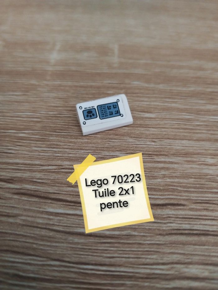 Lego 70223 tuile 2x1 pente