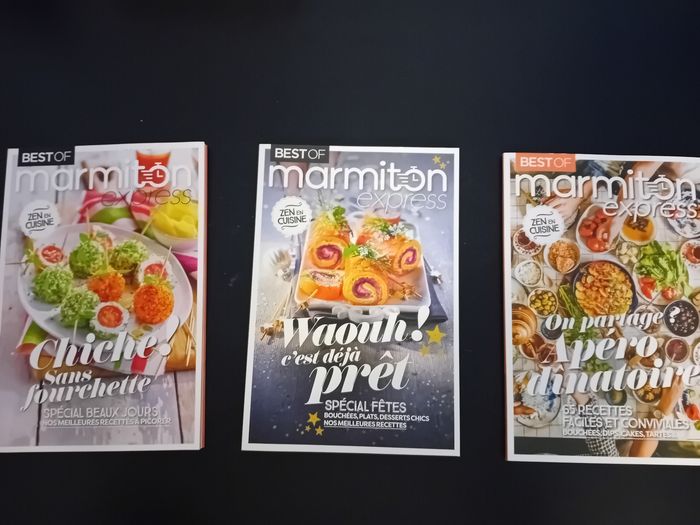 Lot 3 magazines de recettes