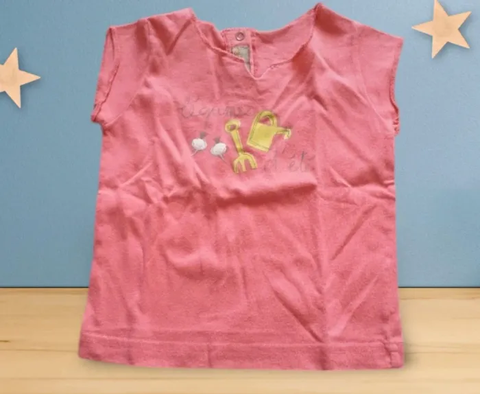 Tee-shirt fille 12 mois en bon état Mini Adélie