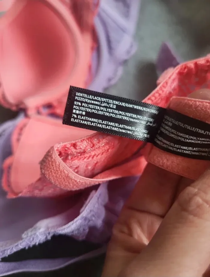Soutien-gorge push-up en dentelle fuchsia - photo numéro 5