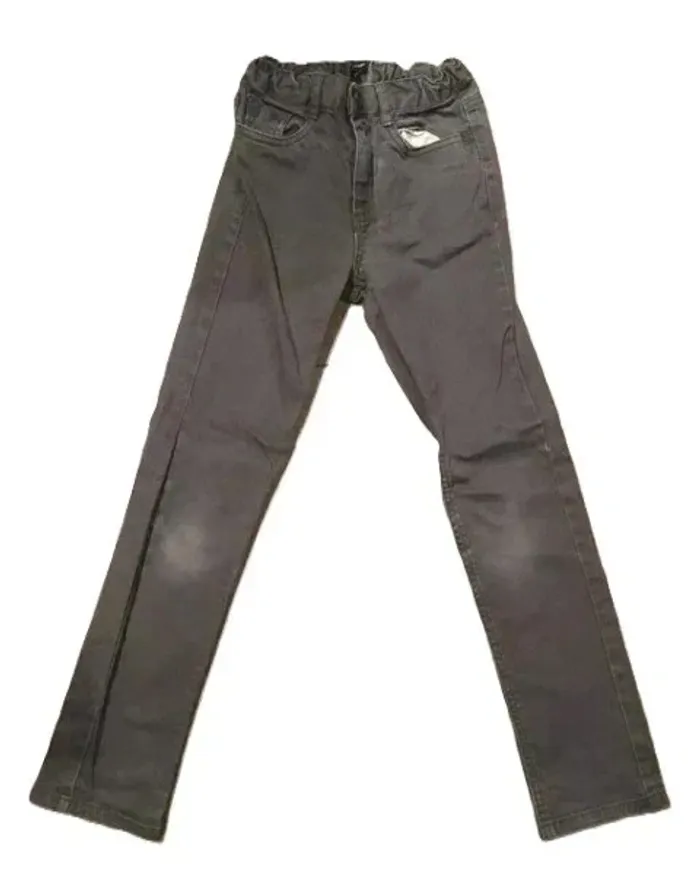 👖 Jean slim fit gris – garçon 10 ans  Kiabi Taille ajustable - photo numéro 3