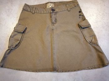 Jupe en toile marron Taille 1 Teddy Smith