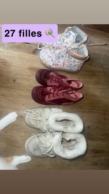 Lot chaussures fille 27🍭