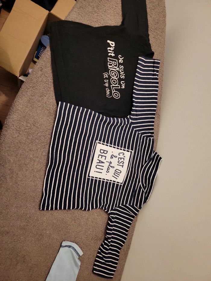 Lot de 2 t-shirt manches longues