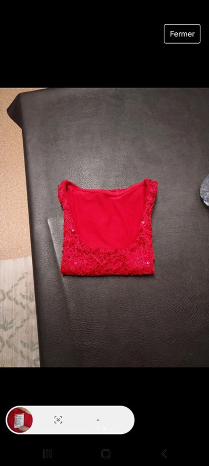 Lot de 2 débardeurs pailletés femme S - photo numéro 4