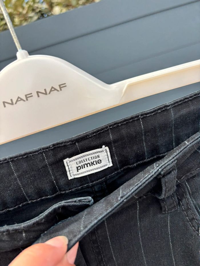 Pantalon noir à rayures Pimkie taille 38 – chic et confortable - photo numéro 2