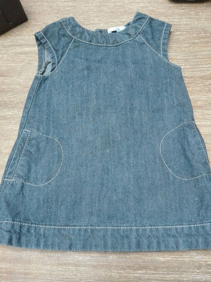 Robe jean bébé fille Kiabi 6 mois basique classique