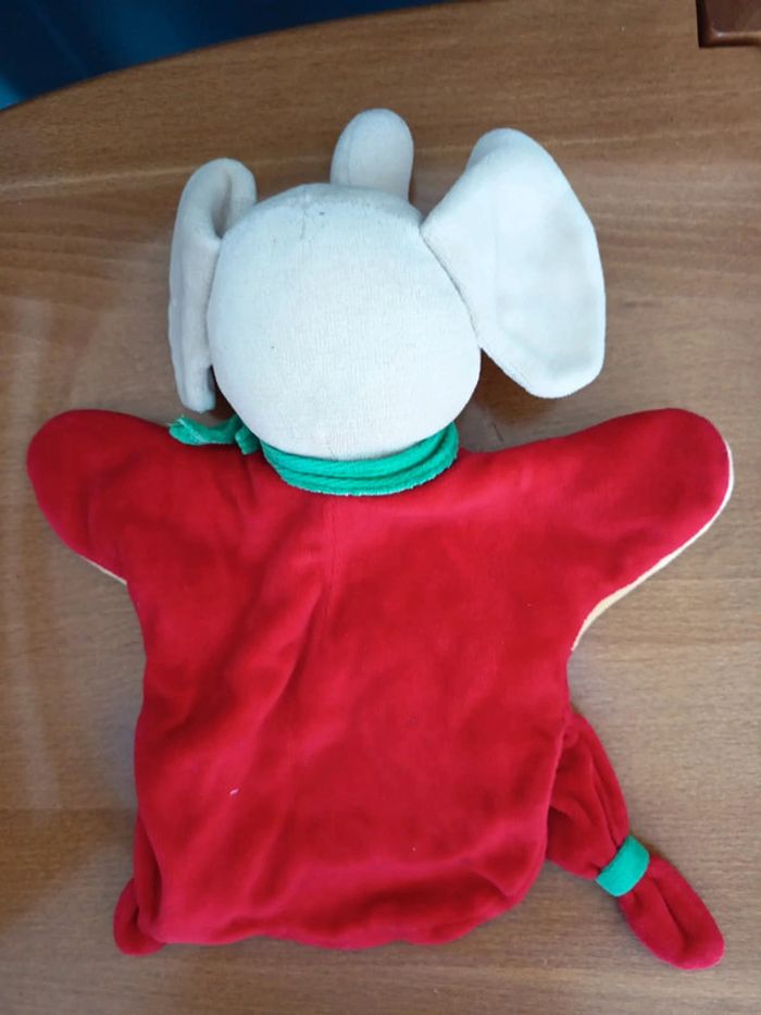 Doudou marionnette éléphant - photo numéro 4
