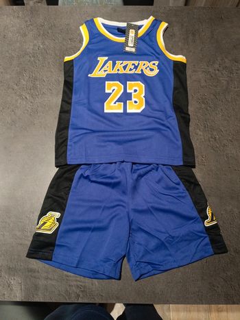 Tenue NBA Los Angeles Lakers LeBron James violet. T.22