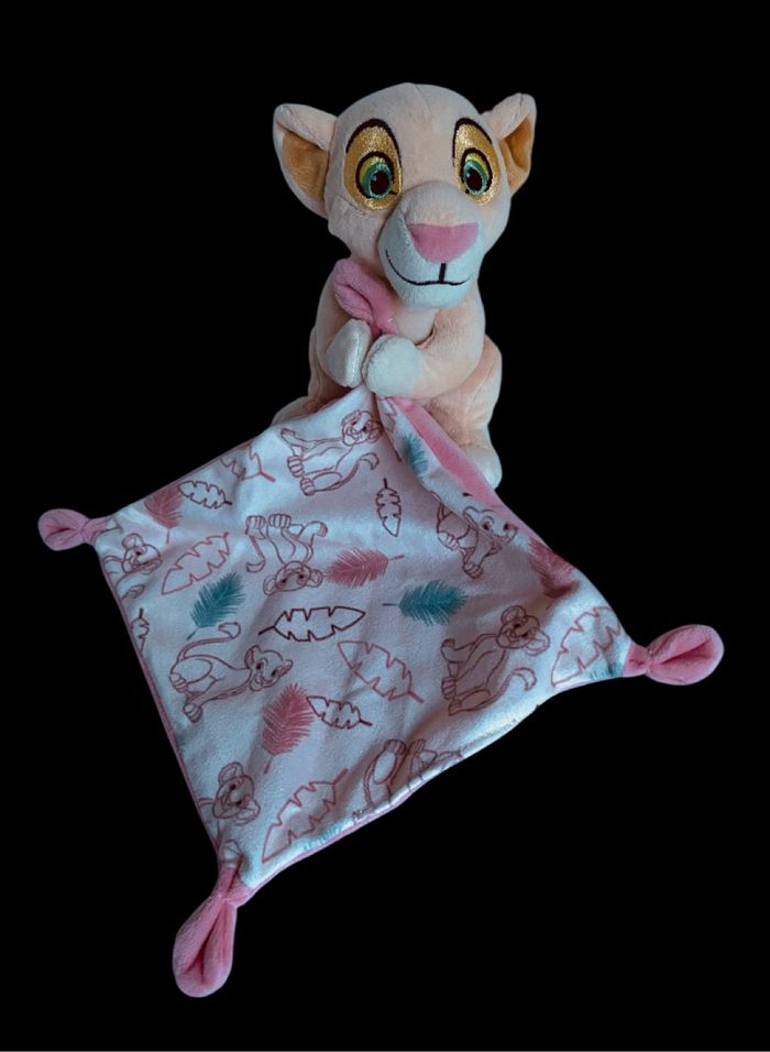 ❤️  B6062 Doudou Plat Mouchoir DISNEY Nicotoy ROI LION Nala Simba Toys