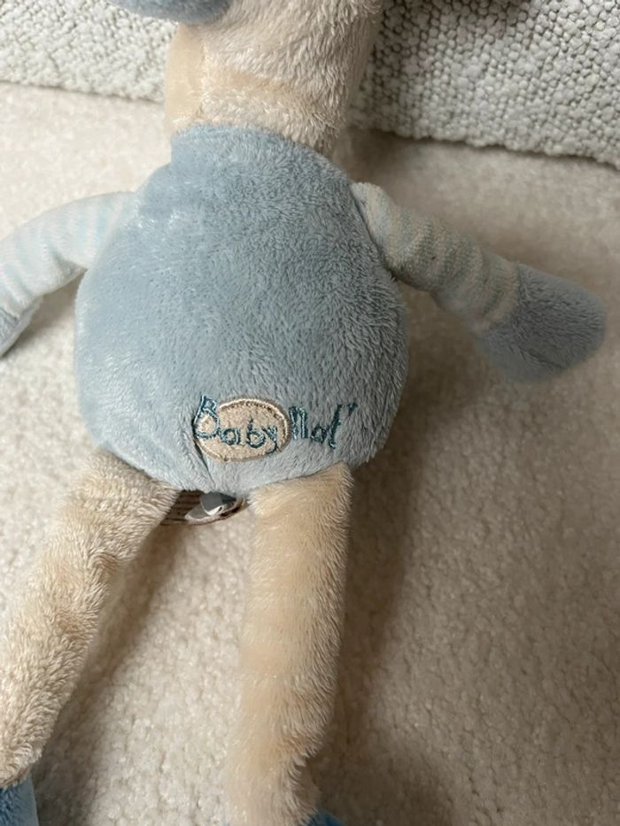 Peluche girafe bleue BabyNat - photo numéro 2