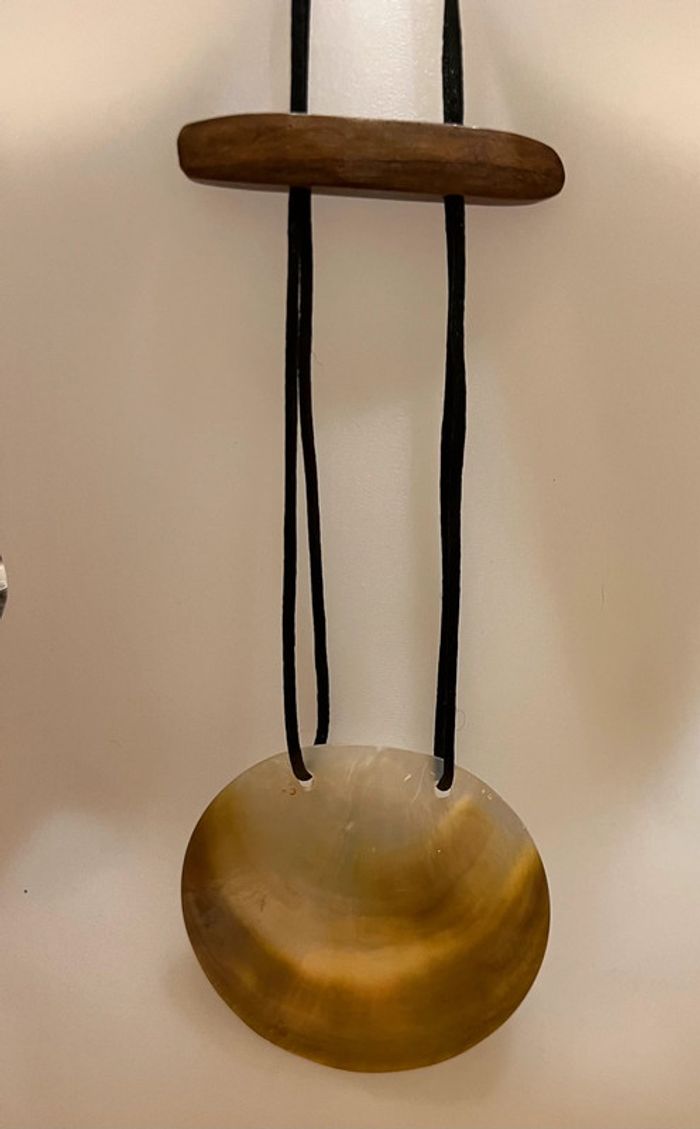 Collier nacré long sur corde - photo numéro 2