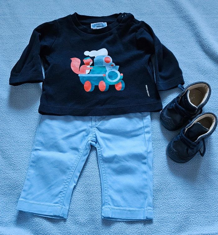 Pantalon bleu ciel - photo numéro 4