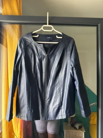 Veste en cuire femme