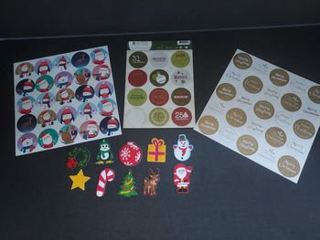 Stickers pere Noël et merry christmas