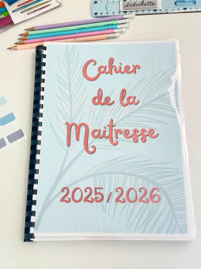 Cahier / Journal de bord enseignant +300 pages PDF - photo numéro 2