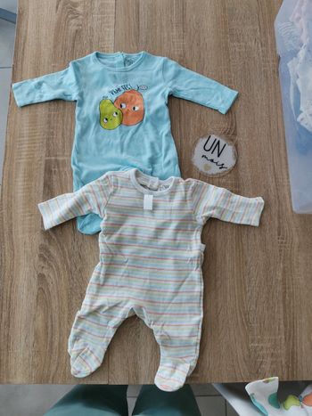 Lot de 2 pyjamas coton mixte