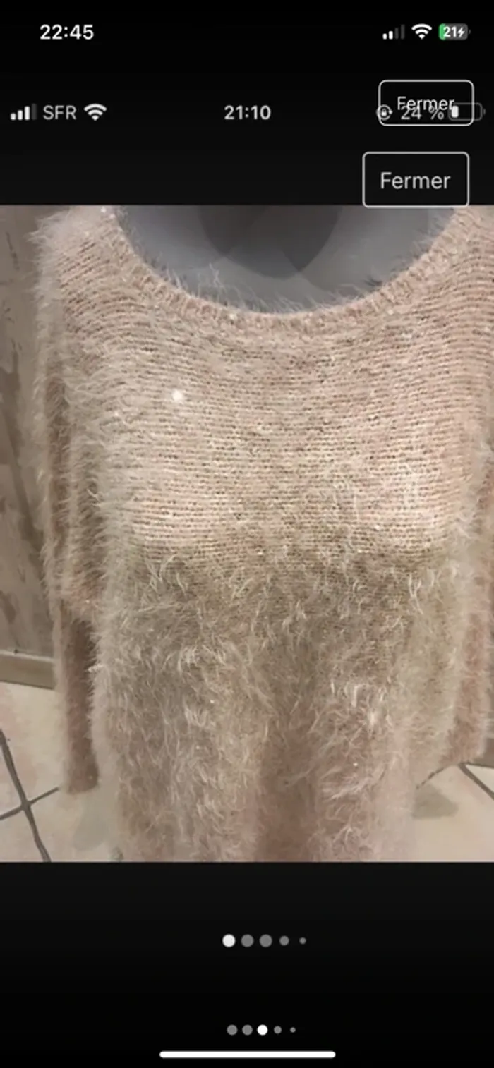 Magnifique pull En 38/40 tout doux tout chaud de marque Jacqueline Riu excellent état - photo numéro 2