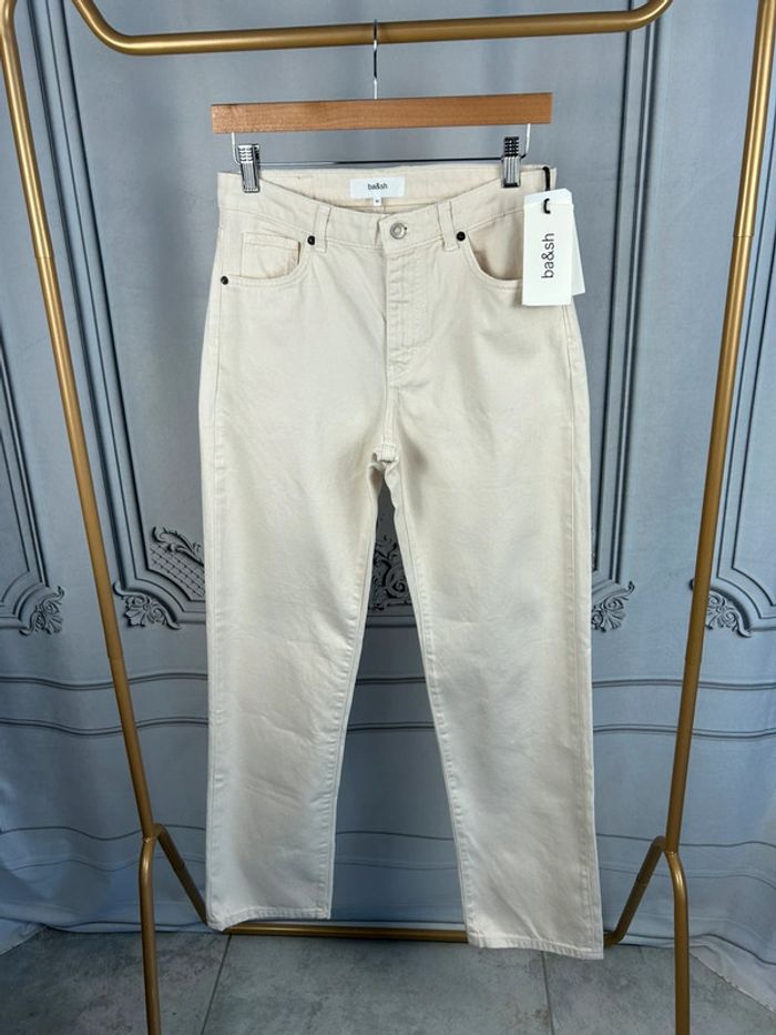 Pantalon taille haute crème Ba&sh 36 Neuf