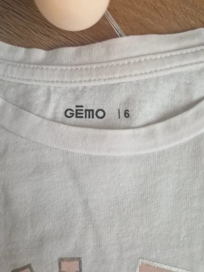 Tee-shirt Gemo 6ans MC - photo numéro 2