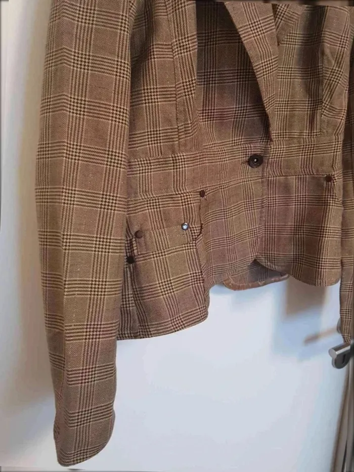 Blazer  dorée  taille  38 - photo numéro 3