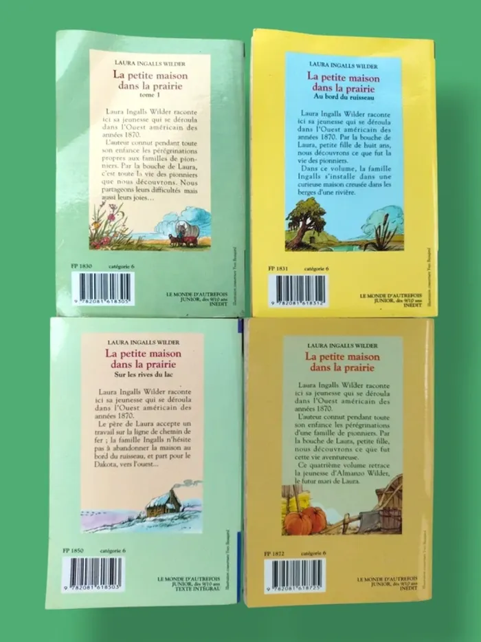 Lot livres roman la petite maison dans la prairie tome 1 a 4 - photo numรฉro 2