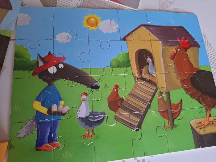 Lot jeux enfant dès 3 ans : puzzle bois (p'tit loup) et jeux peppa pig - photo numéro 6