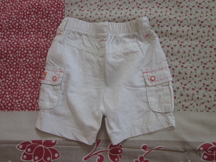 Short en toile blanc 1 mois - photo numéro 2