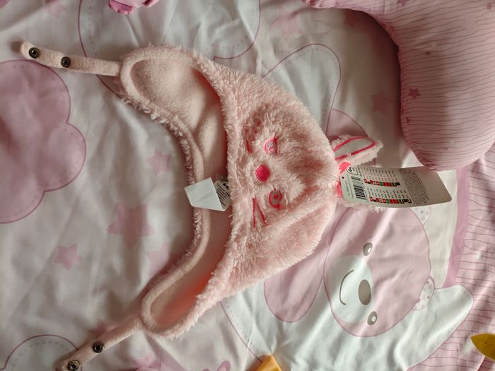 Bonnet Lapin ORCHESTRA Neuf avec étiquette – Rose – 6 mois - photo numéro 9