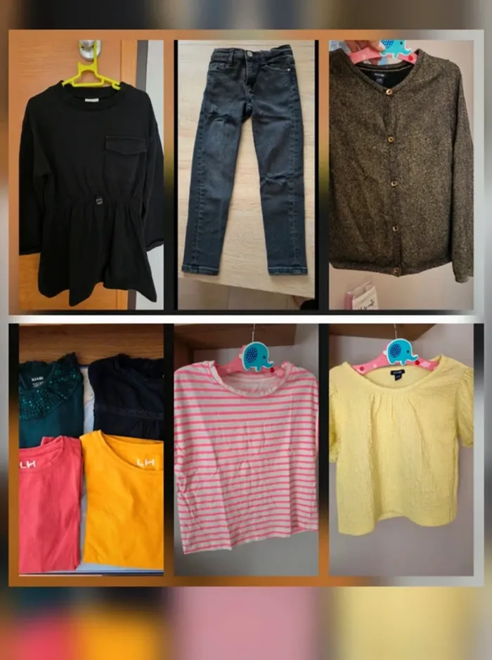 Lot de 24 vêtements filles taille 6 ans - photo numéro 2