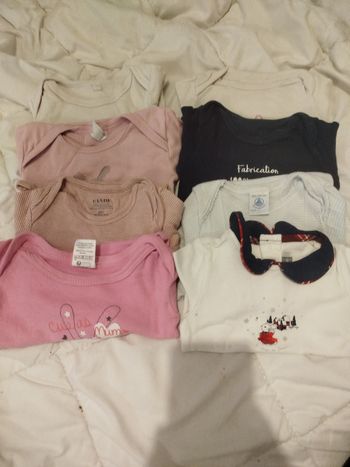 Lots body manches longues bébé fille 6 mois 