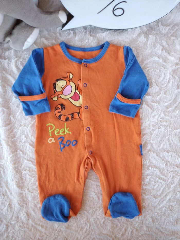 Pyjama grenouillère été léger Garçon 3/6 mois Tigrou Disney Baby 100% coton - photo numéro 2