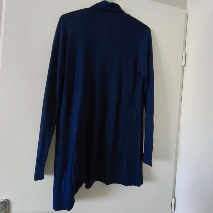 Gilet sans fermoir – Bleu Marine – Camaïeu – Taille S (36) - photo numéro 2